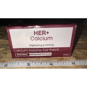 HER+ Calcium Volume Eye Patch 60ea Brightening Firming Hydrogel Under Eye Mask